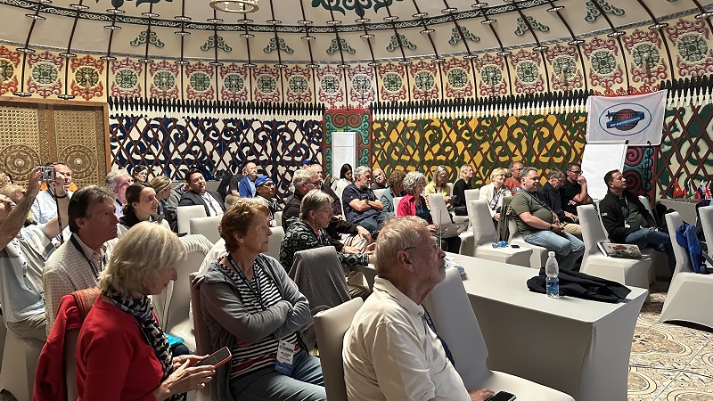 Inside the Conference Yurt